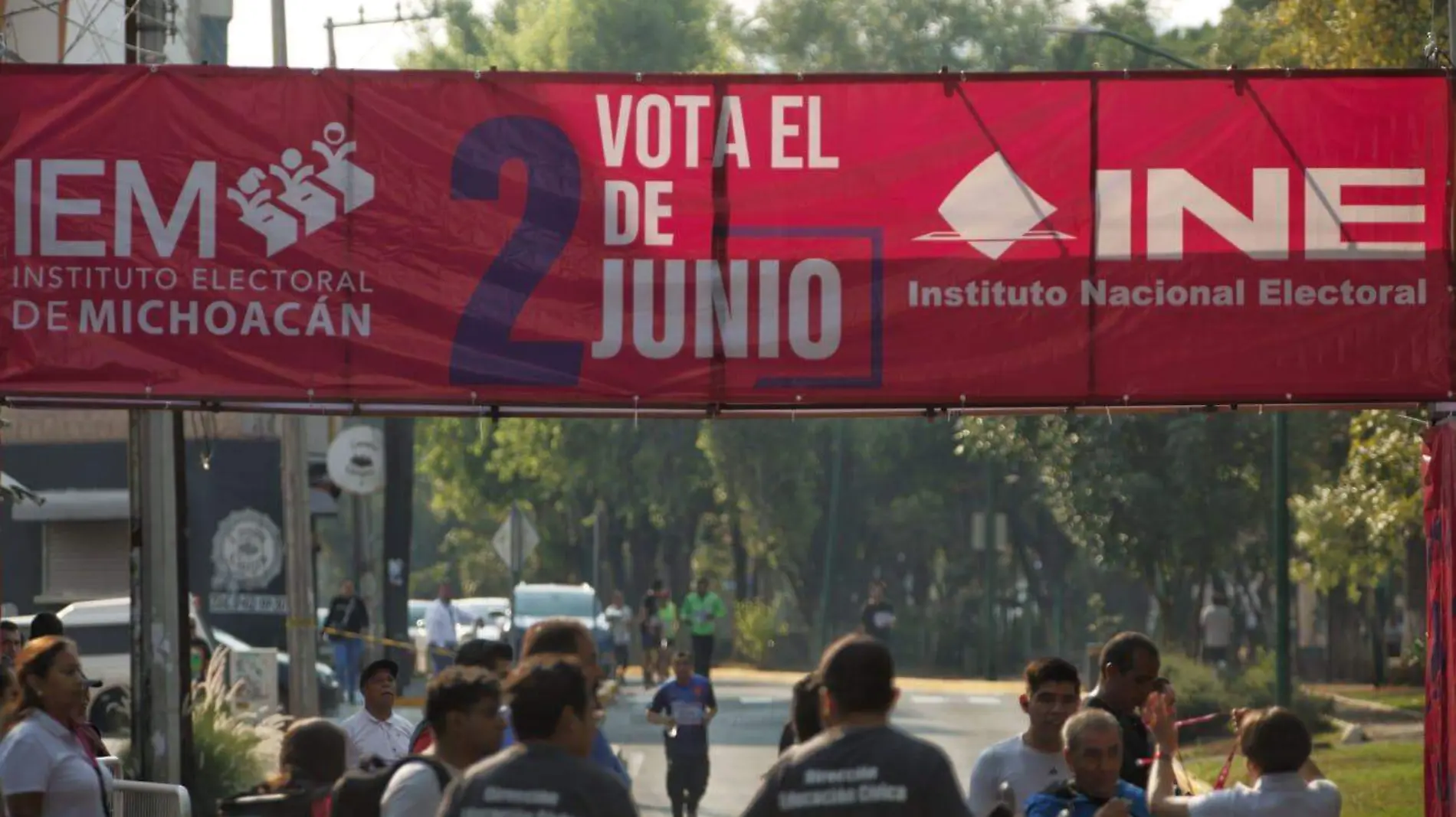 Carrera del INE Michoacán para promover el voto